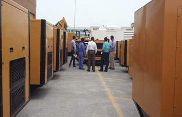 Cat Gensets on display