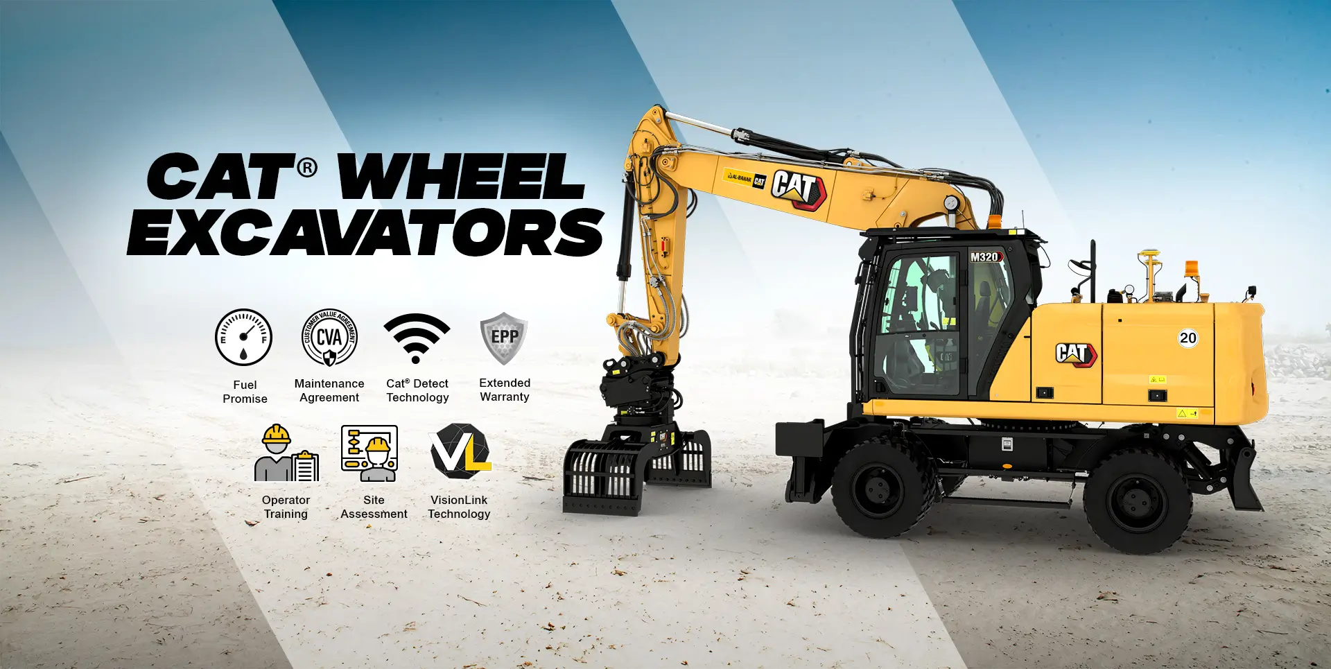 Cat® Wheel Excavators
